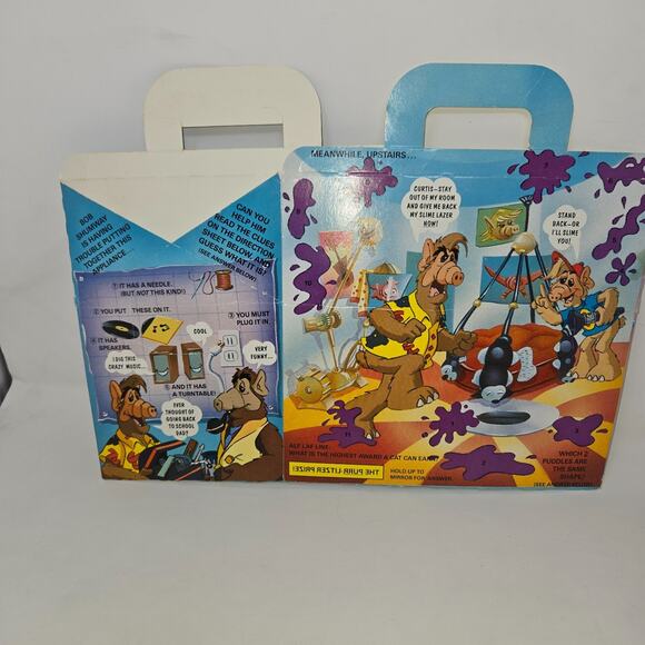 Burger King Alf Puppet Cookin' & Meal Box 1988 Complete 3 Alf Books Color Reads - Picture 6 of 16